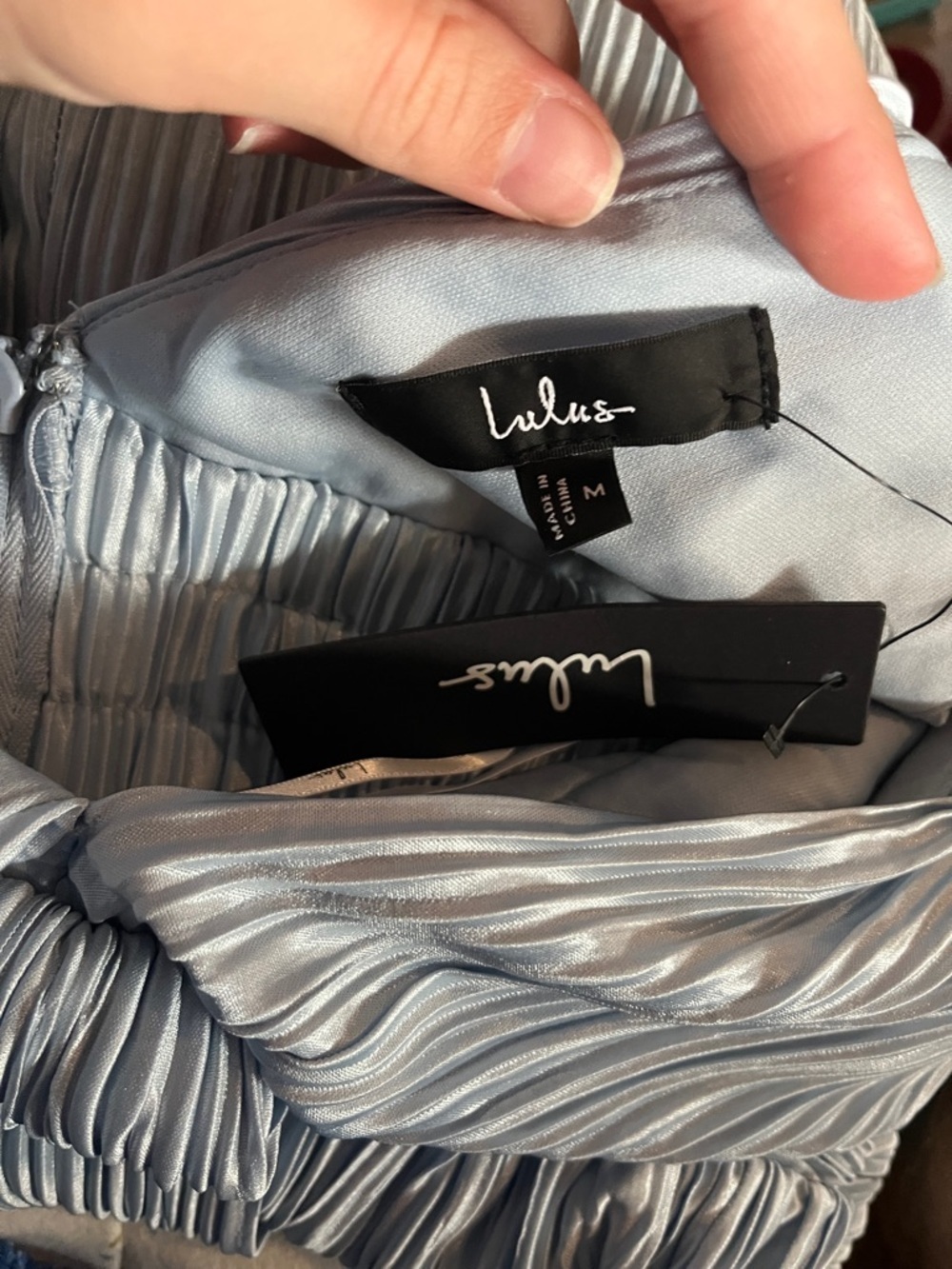 Lulus Melitta Light Blue Plisse Sash Maxi Dress - Picture 8 of 8